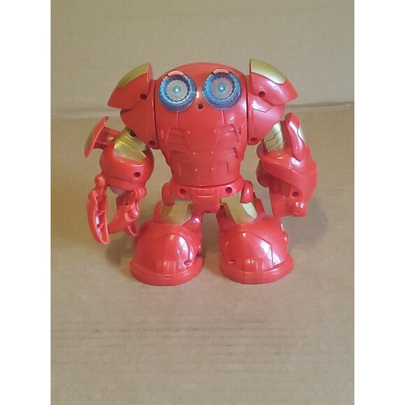 Playskool Marvel Super Hero Hulk Buster Armor Spinning Fist & Ironman Action - Picture 4 of 12